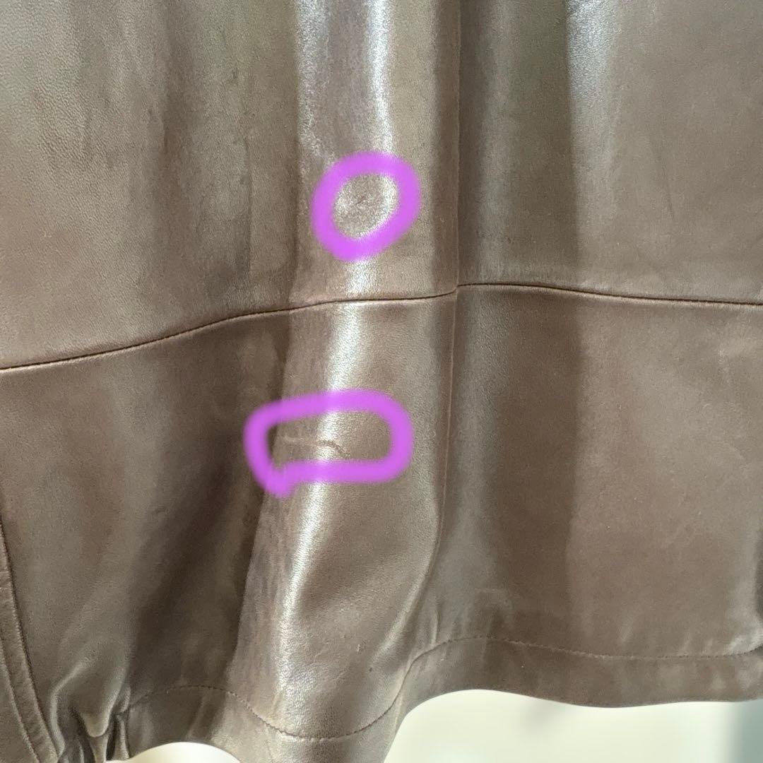NAUTICA XL ブラウン レザージャケット