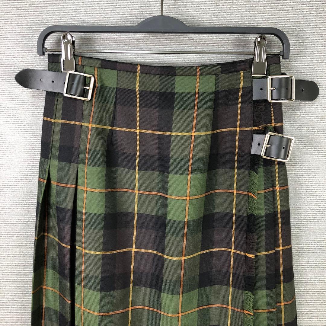 O’NEIL of DUBLIN キルト プリーツ マキシスカート グリーン