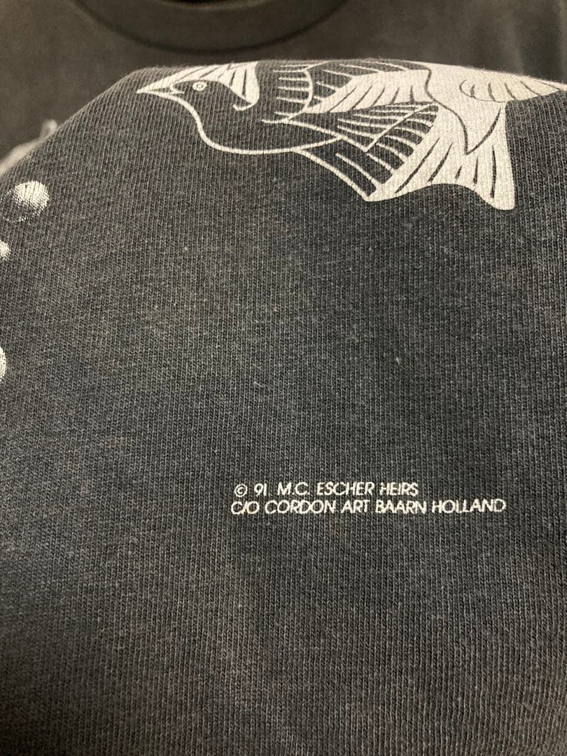 雰囲気◎1991 M.C. Escher マルチプリント Tシャツ　エッシャー