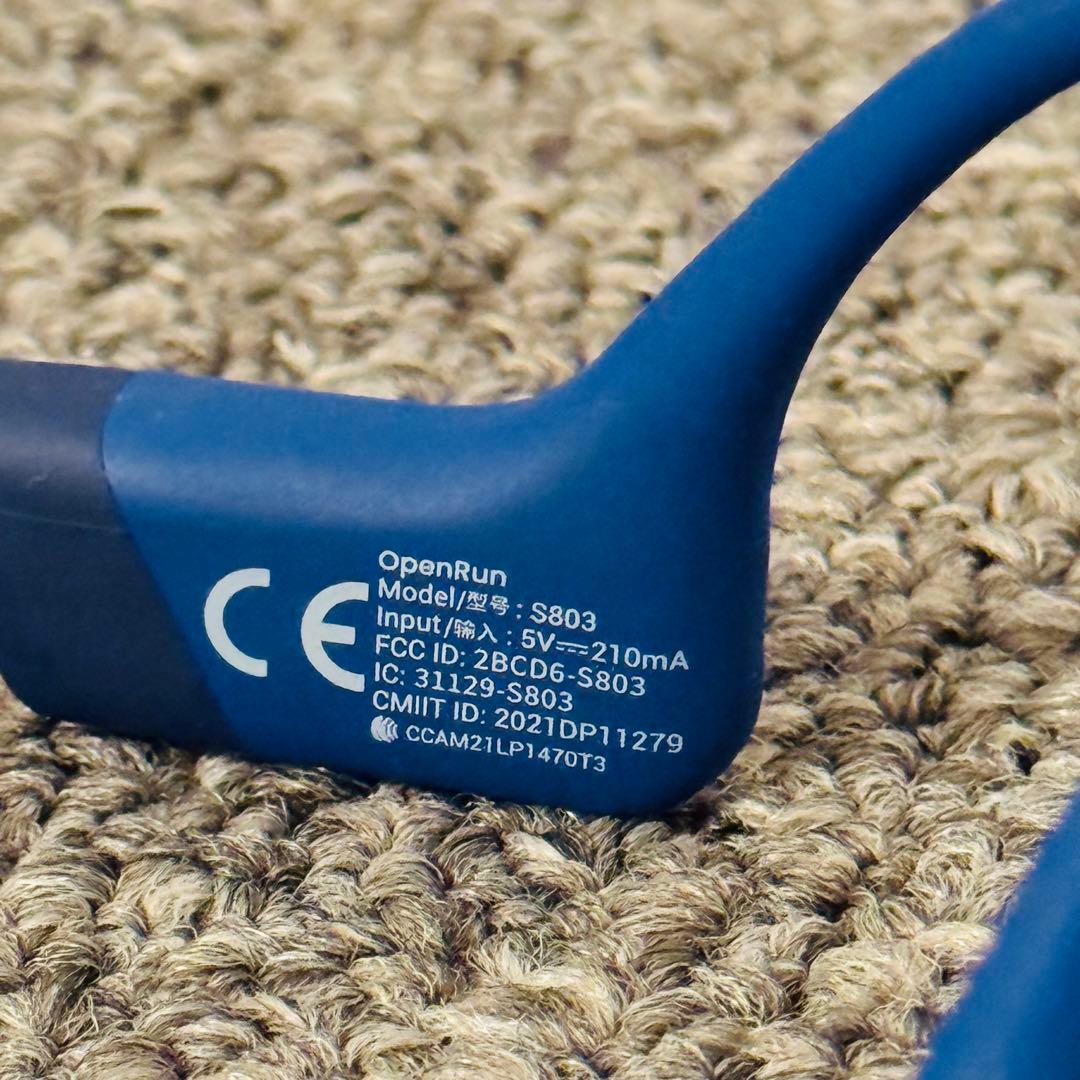 【美品】Shokz OpenRun 骨伝導イヤホン S803 ブラック
