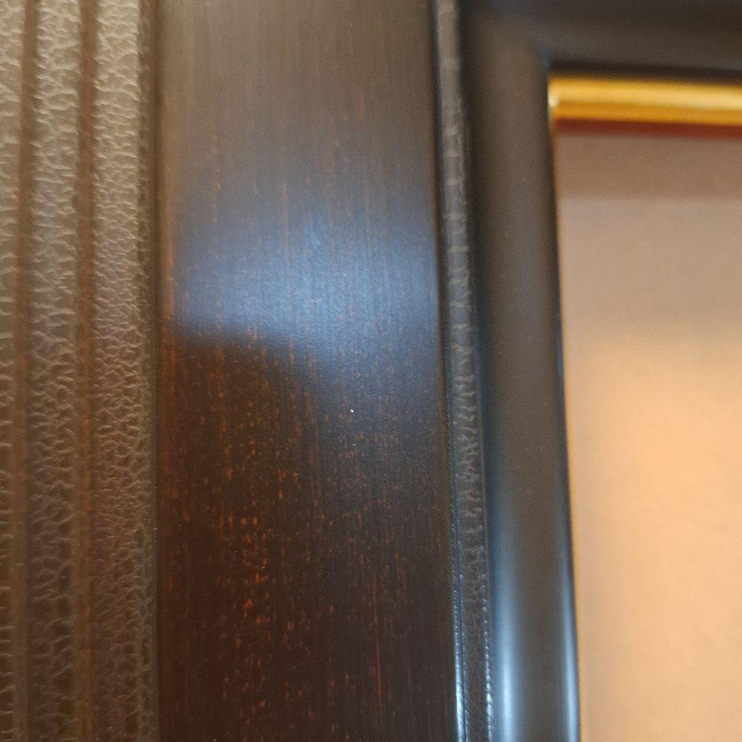※カッコイイ※黒っぽい茶色　油彩額縁 クラシックデザインF10　ひび割れ加工