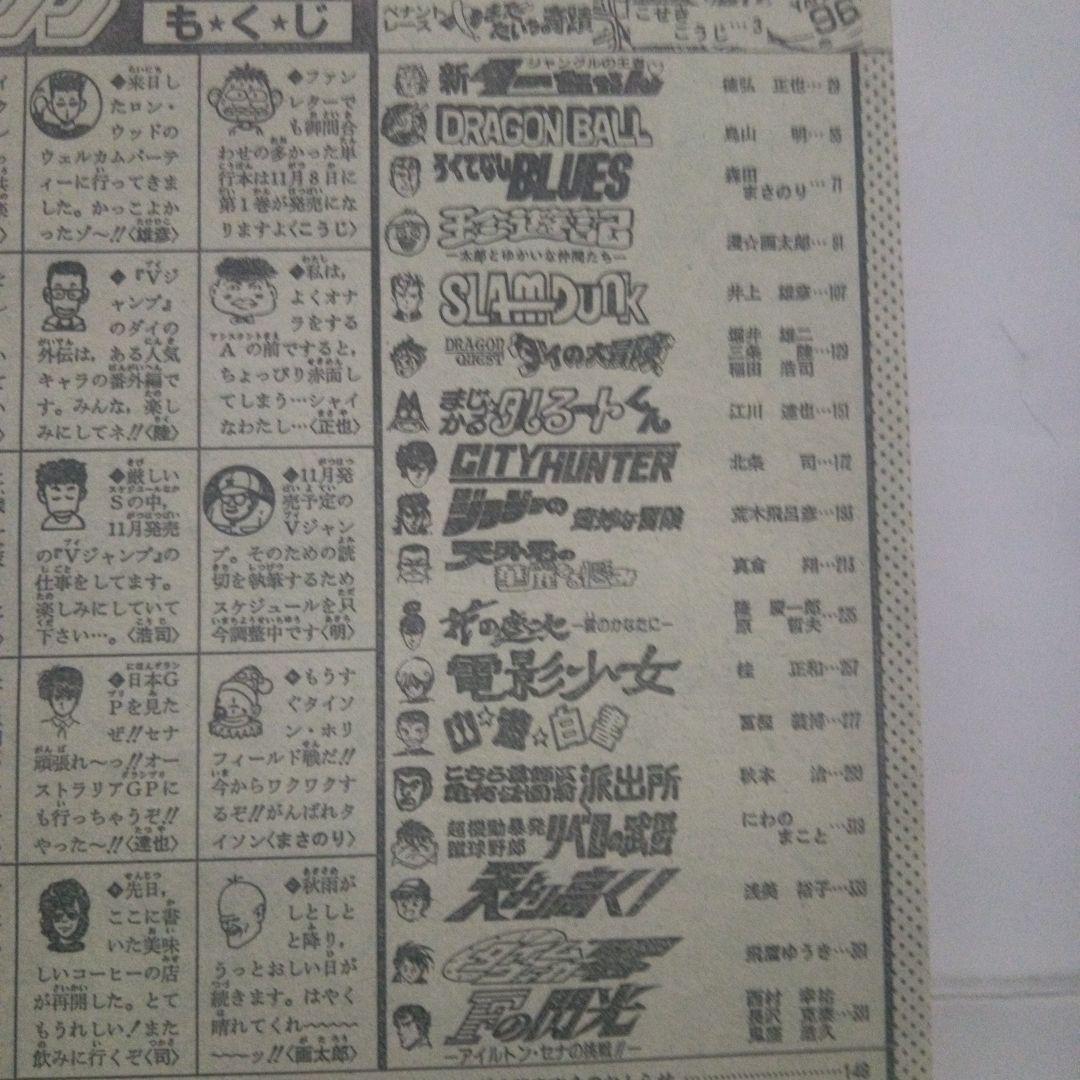 週刊少年ジャンプ1991年46号　表紙　ろくでなしBLUES
