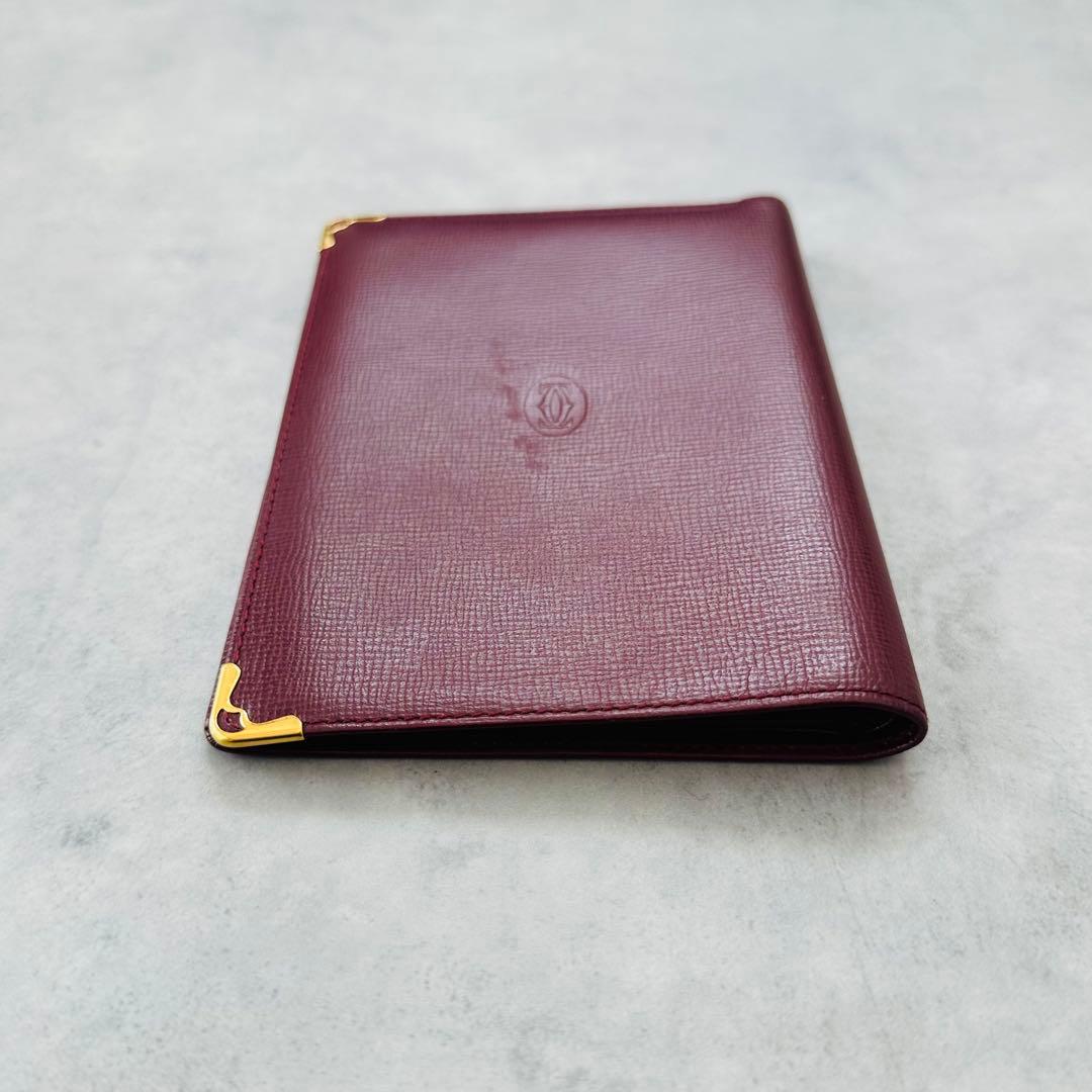 希少✨Cartier マストライン　二つ折り財布　札入れ　カード入れ　パスポート
