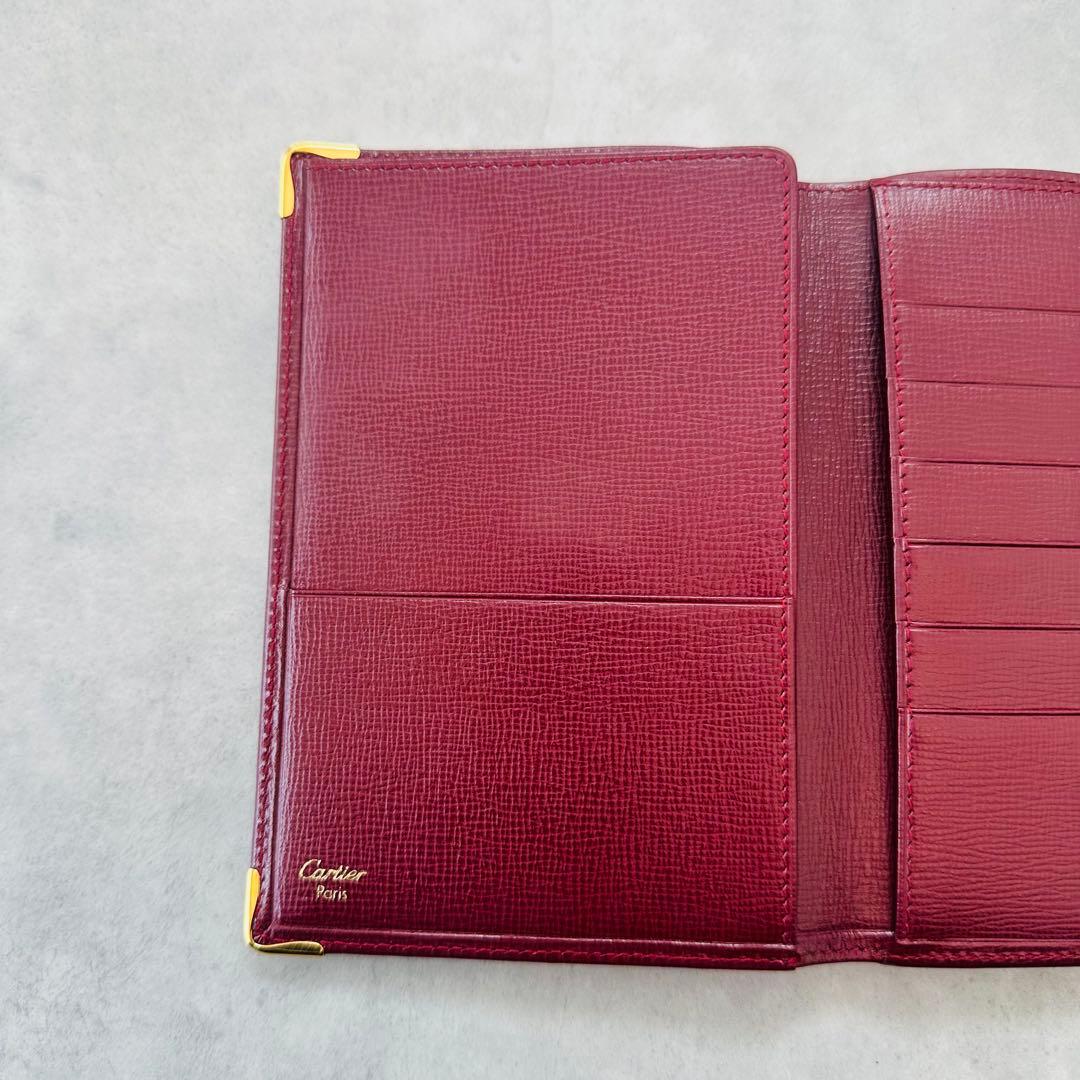 希少✨Cartier マストライン　二つ折り財布　札入れ　カード入れ　パスポート