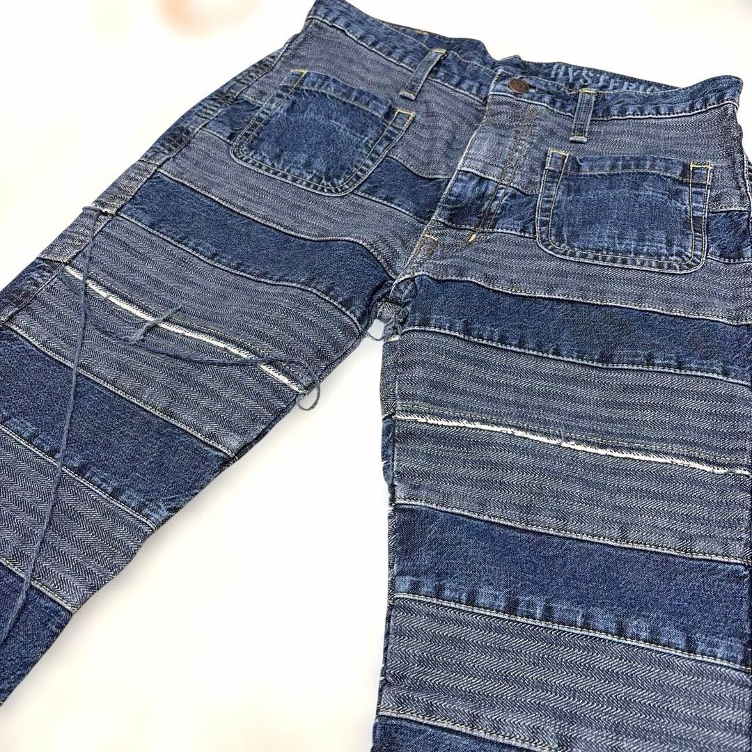 [新品未使用] HYSTERIC GLAMOUR スクラッチフレアデニムパンツ