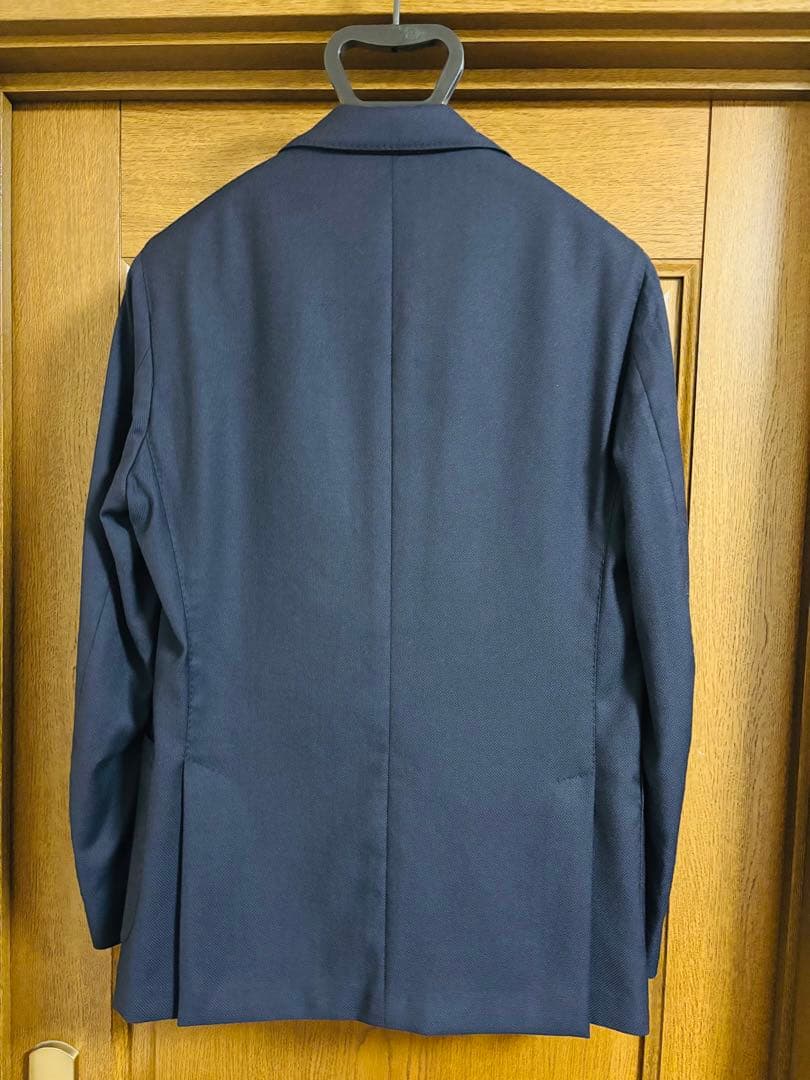 LARDINI ラルディーニ　ウールホップサックジャケット　46 ネイビー