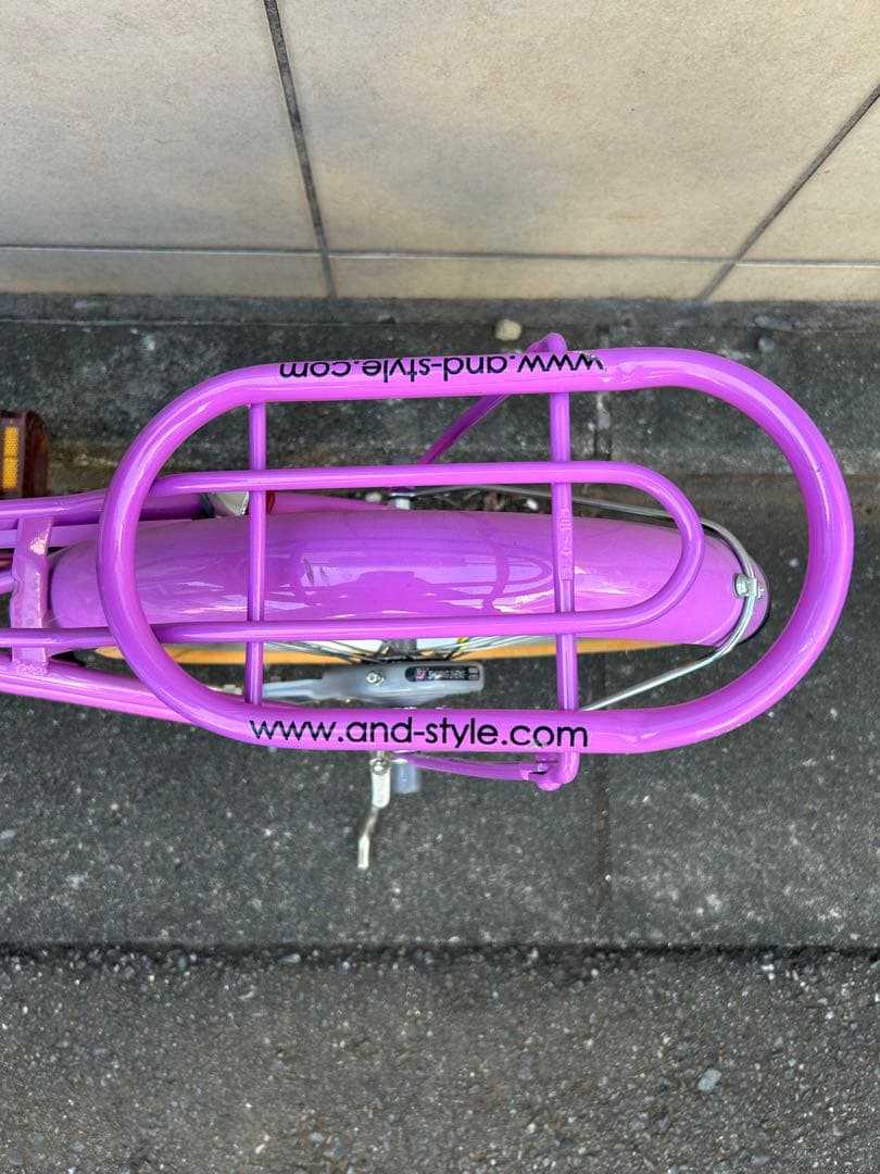 子供用自転車 パープル　紫　16インチ　補助輪付　神奈川・東京　女の子