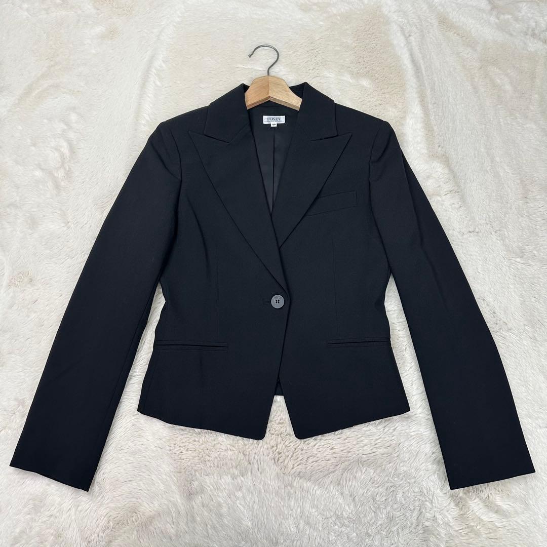 美品✨FOXEY BOUTIQUE サクセススーツ ジャケット 40 黒 レース