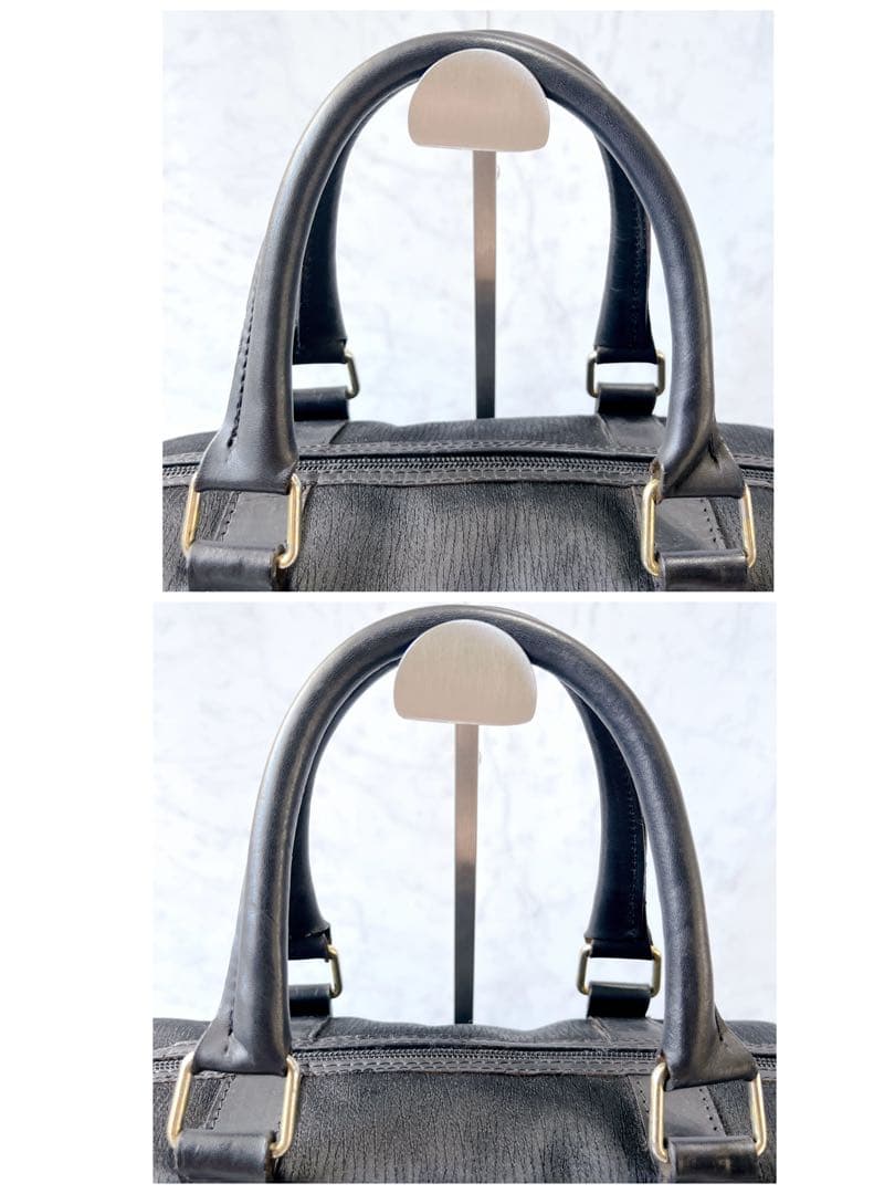 ダンヒル ボストンバッグ ナイロン レザー ブラック A4 dunhill