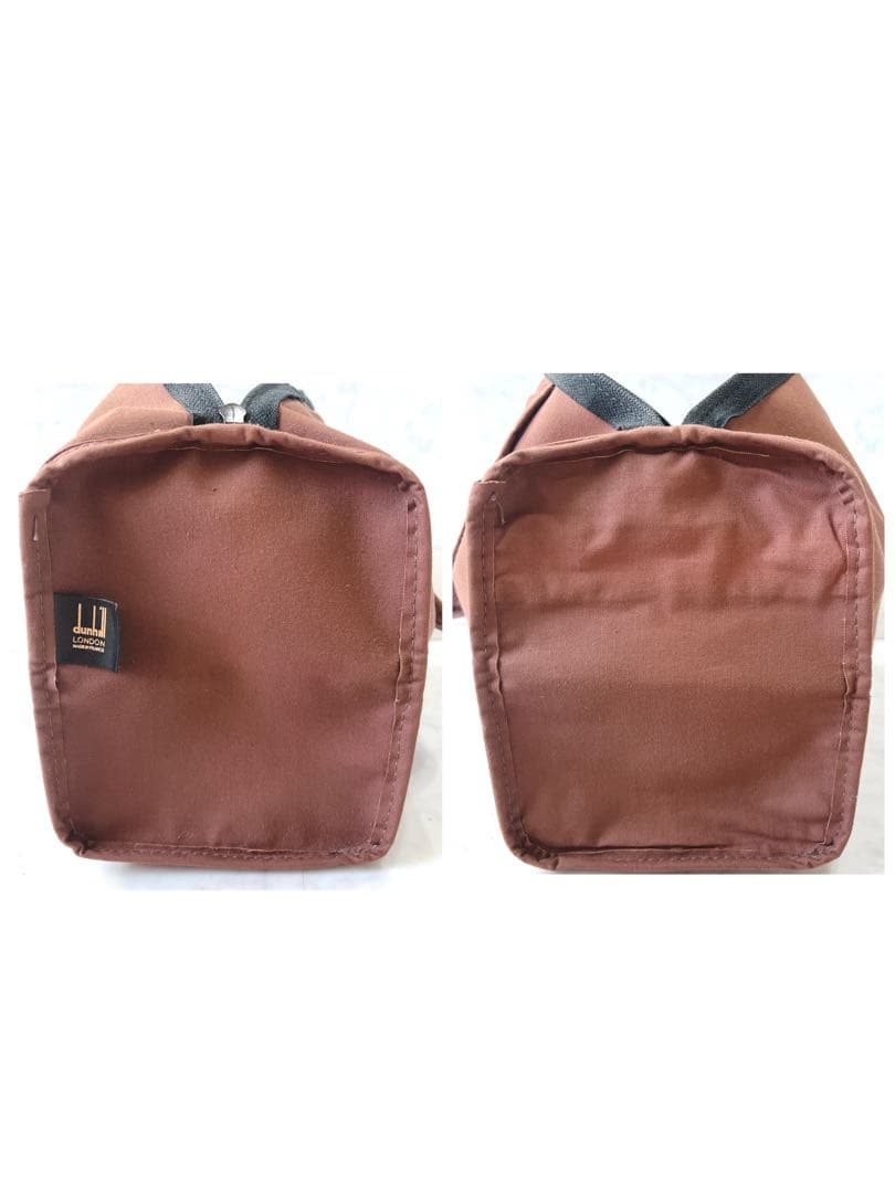 ダンヒル ボストンバッグ ナイロン レザー ブラック A4 dunhill