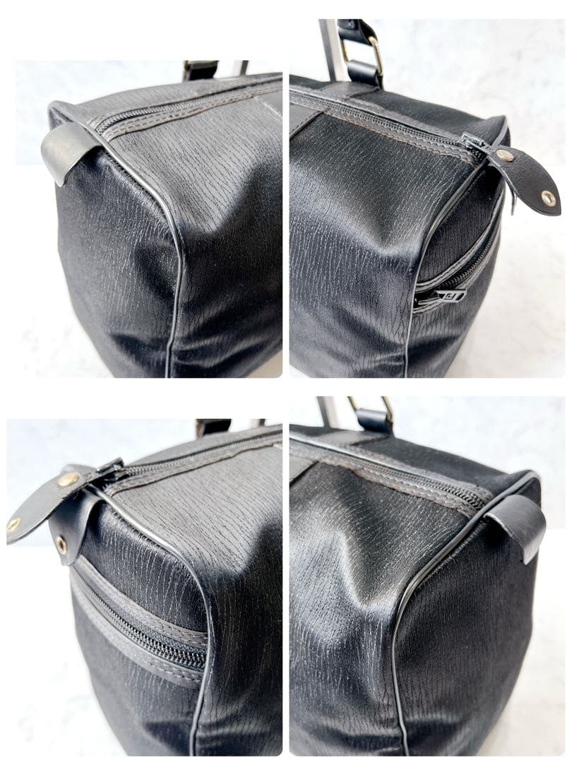ダンヒル ボストンバッグ ナイロン レザー ブラック A4 dunhill