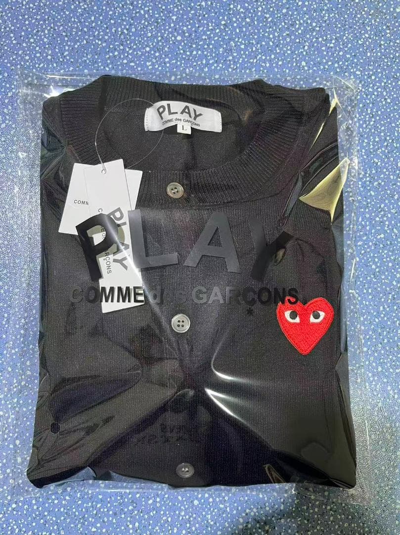 PLAY COMME des GARCONS カーディガンM-XL 黑#11