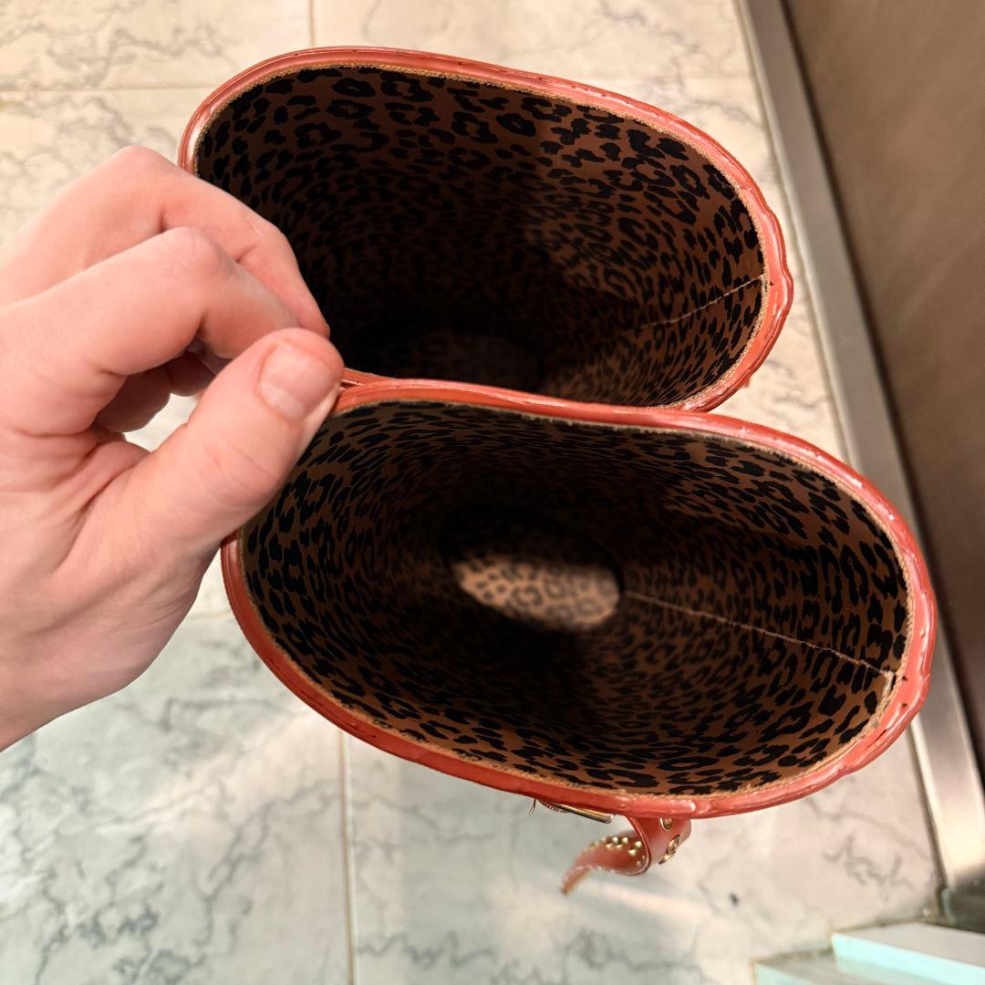 レア★HUNTER Jimmy Choo レインブーツ レッド