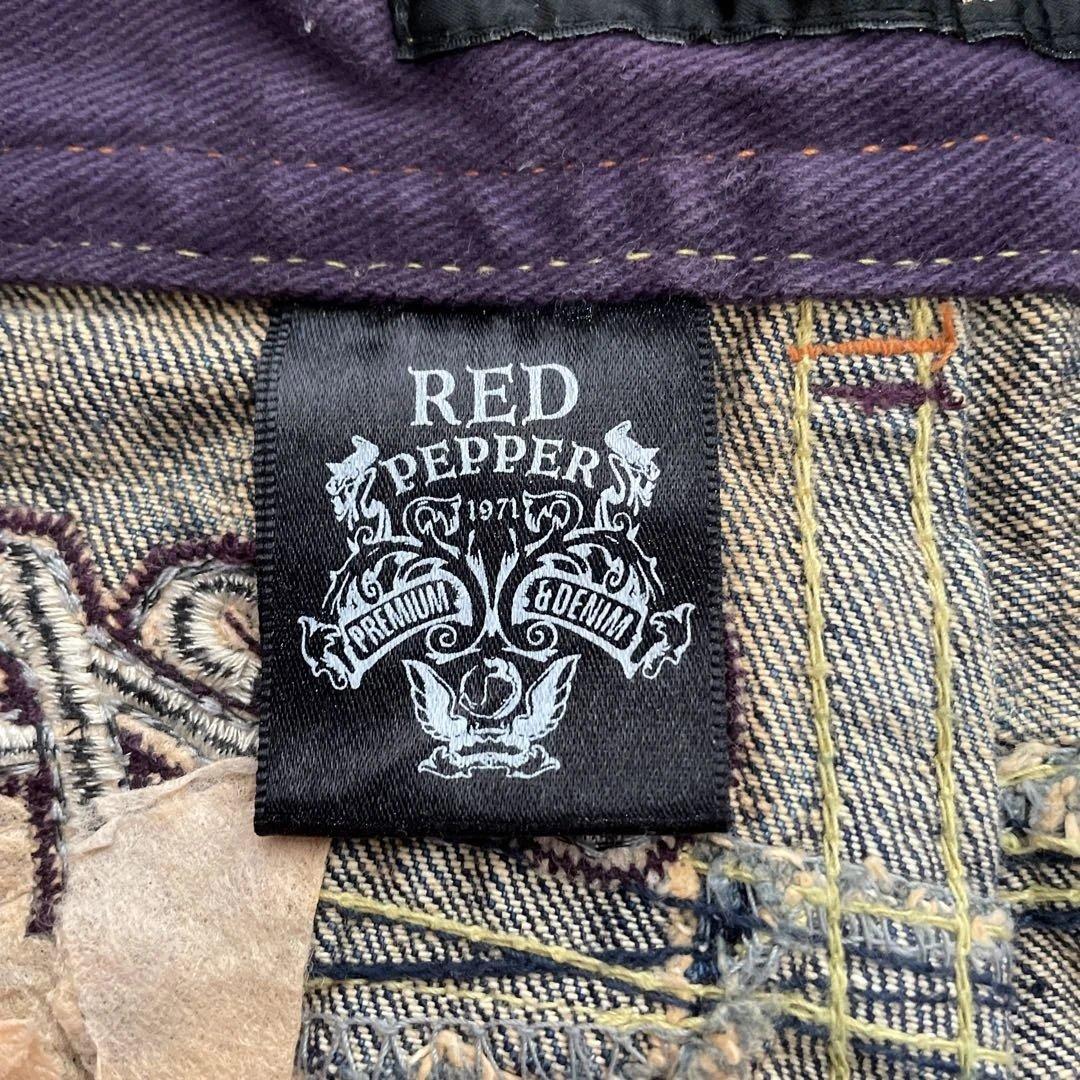 Red Pepper ウィング刺繍 ブーツカットデニム　S