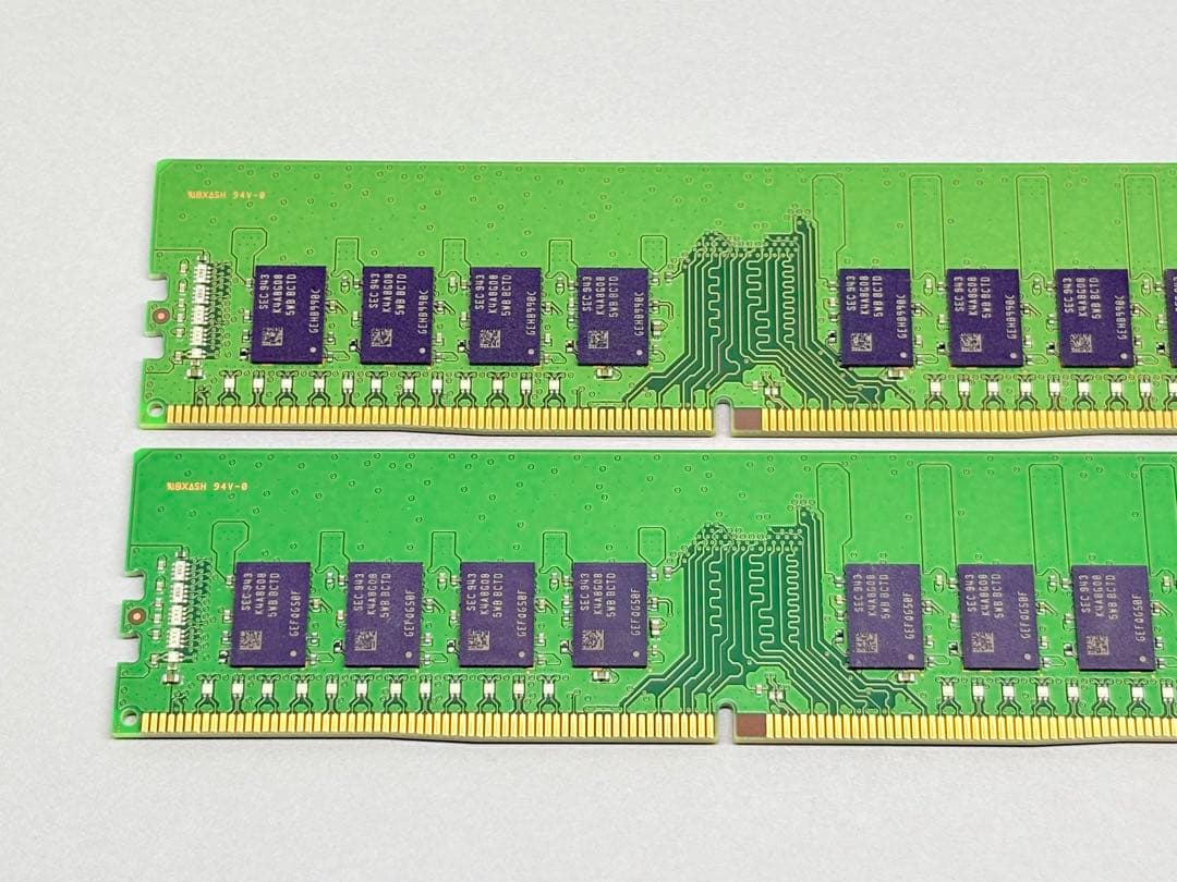 SAMSUNG DDR4 2666 ECC 16GBx2枚(計32GB)