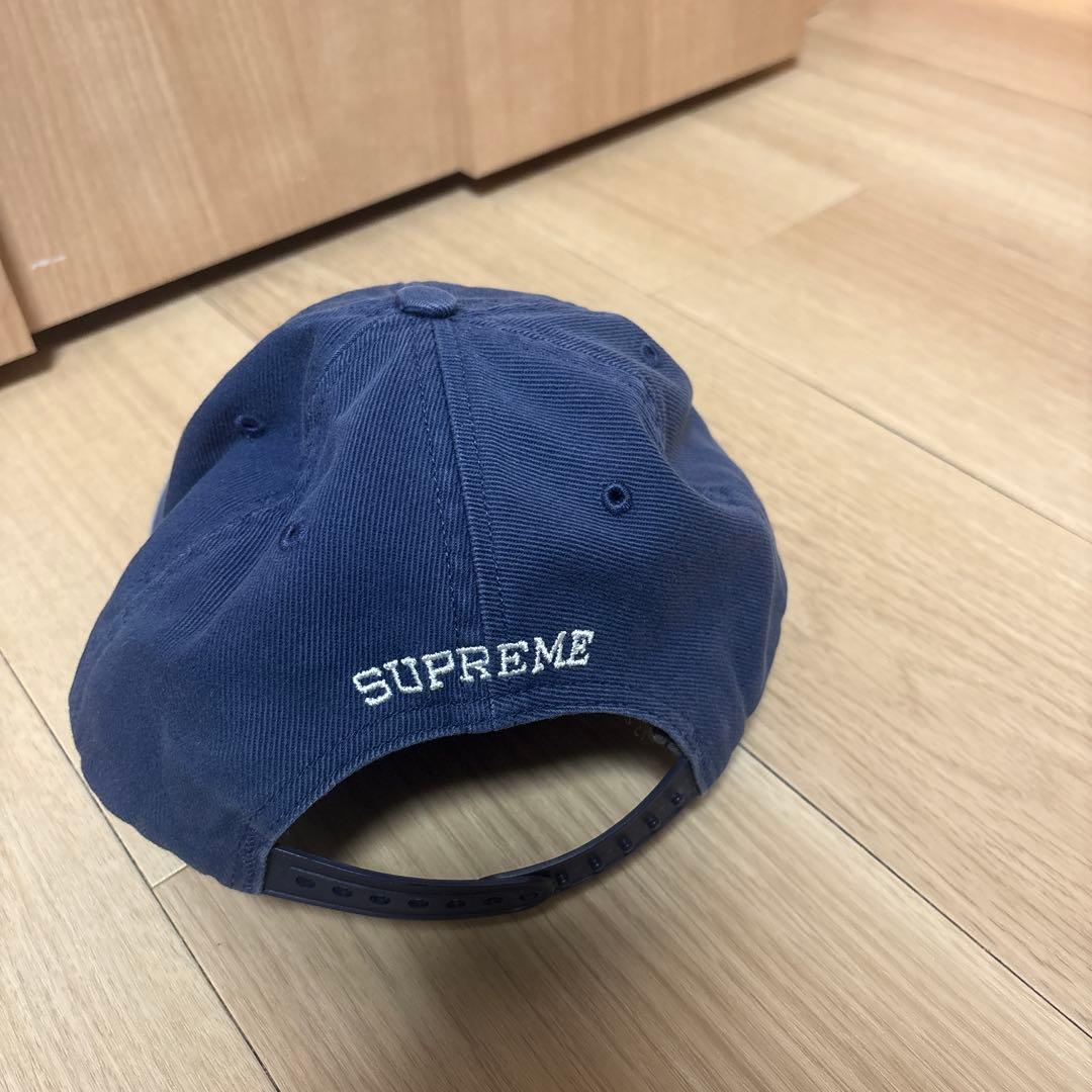 SUPREME ネイビー キャップ エイリアン刺繍　シュプリーム　帽子