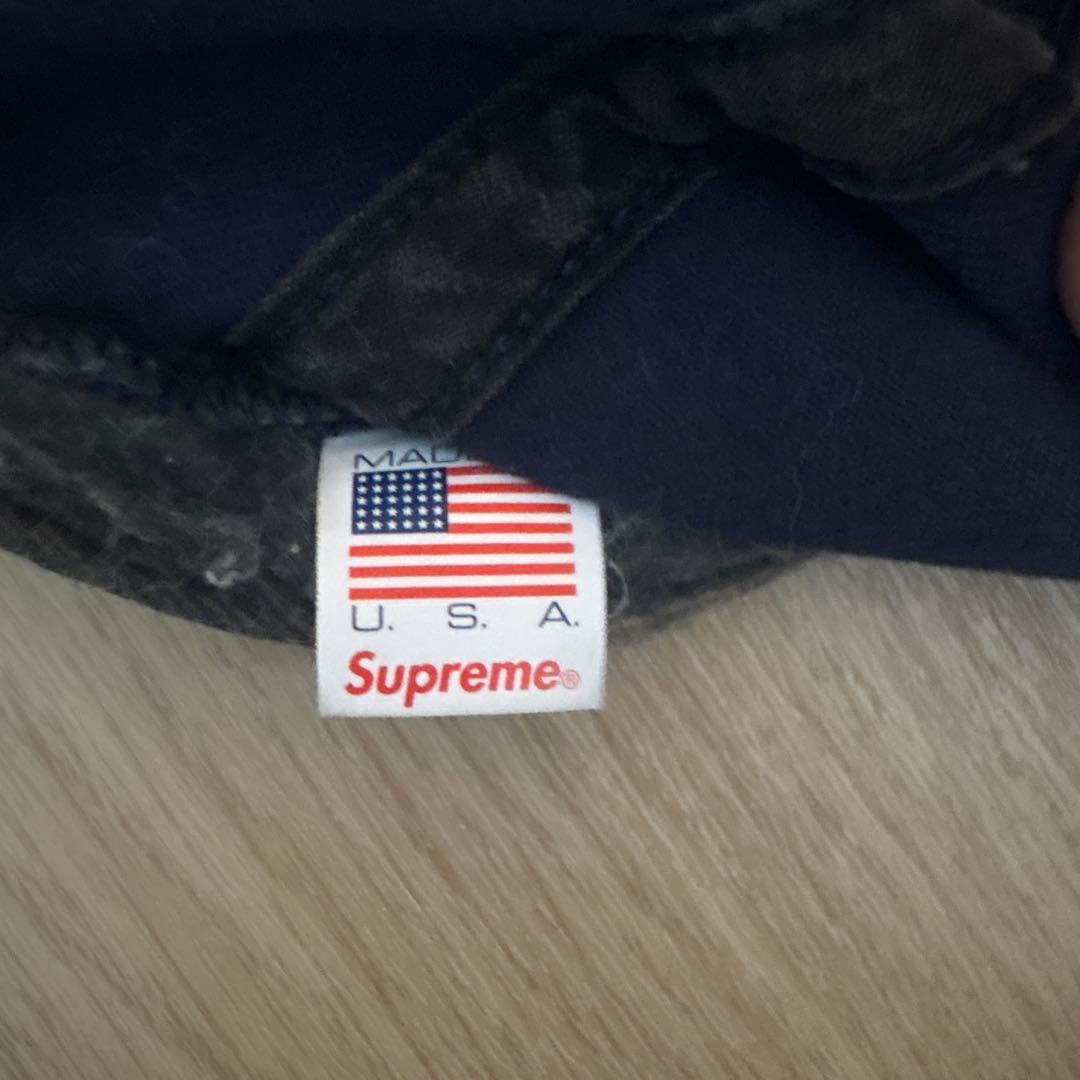 SUPREME ネイビー キャップ エイリアン刺繍　シュプリーム　帽子