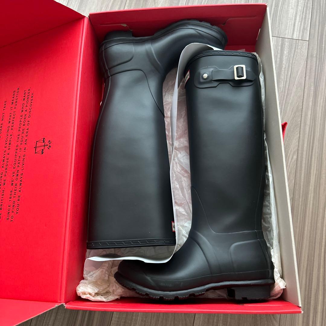 ⭐︎美品HUNTERブラック レインブーツ25センチ