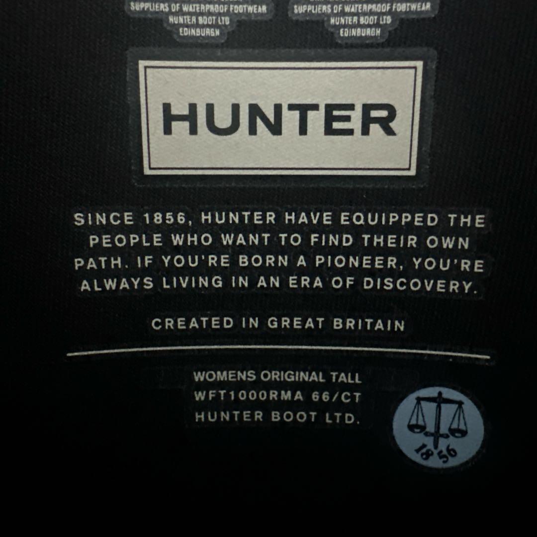 ⭐︎美品HUNTERブラック レインブーツ25センチ