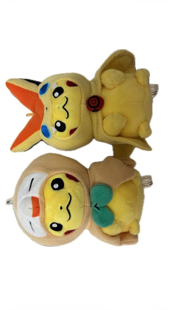 ピカチュウ ポンチョぬいぐるみ （モクロー、ビクティニ）