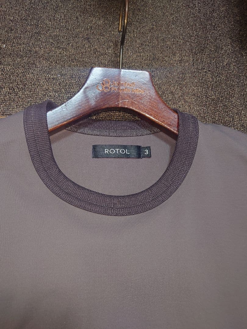 ROTOL グレー Tシャツ サイズ3 ドローストリング付き