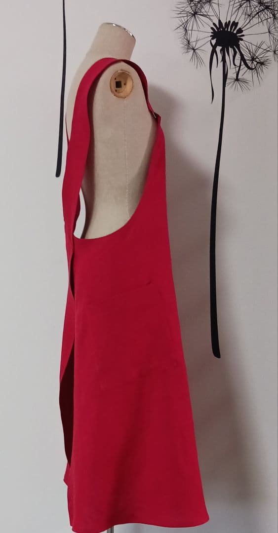 専用　Linen 100　ほか　エプロン　Ｍ～　Red　ブルー　ブラウン　計3点