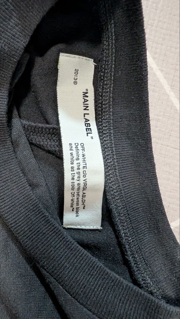 【希少美品】Off-White Tシャツ バックプリント アローロゴ ブラック