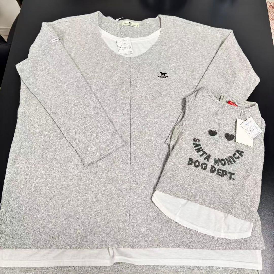 DOGDEPT ペアルック ウィメンズレイヤーカ+ワンちゃんレイヤーノースリーブ