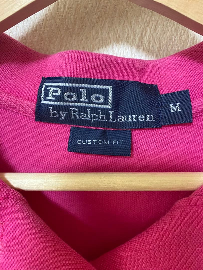 Polo by Ralph Lauren ピンク Y2K刺繍 ポロシャツ M