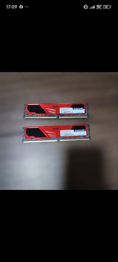 TEAM　DDR4 3200MHz 8GB メモリー２枚セット