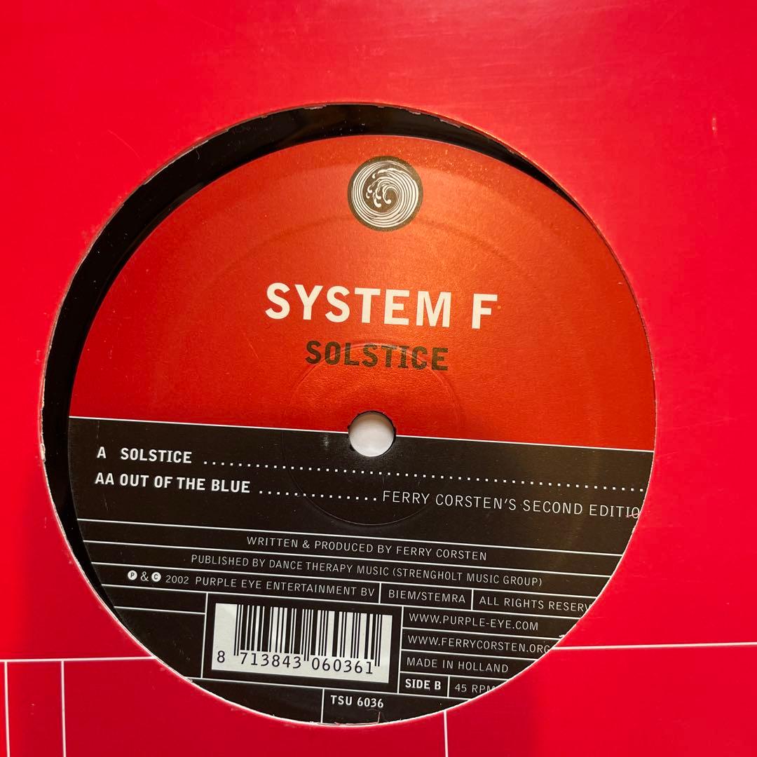 SYSTEM Fレコード2枚　outoftheblue他