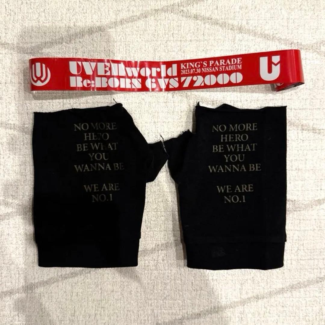 UVERworld 日産スタジアム 男祭り グローブ 銀テープ付
