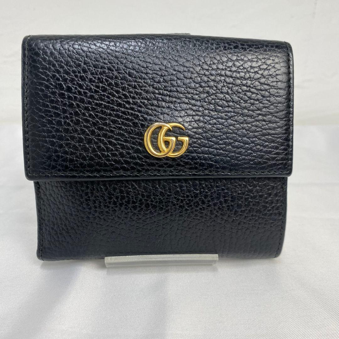 人気✨️美品✨️GUCCI マーモント フラップ 二つ折り財布