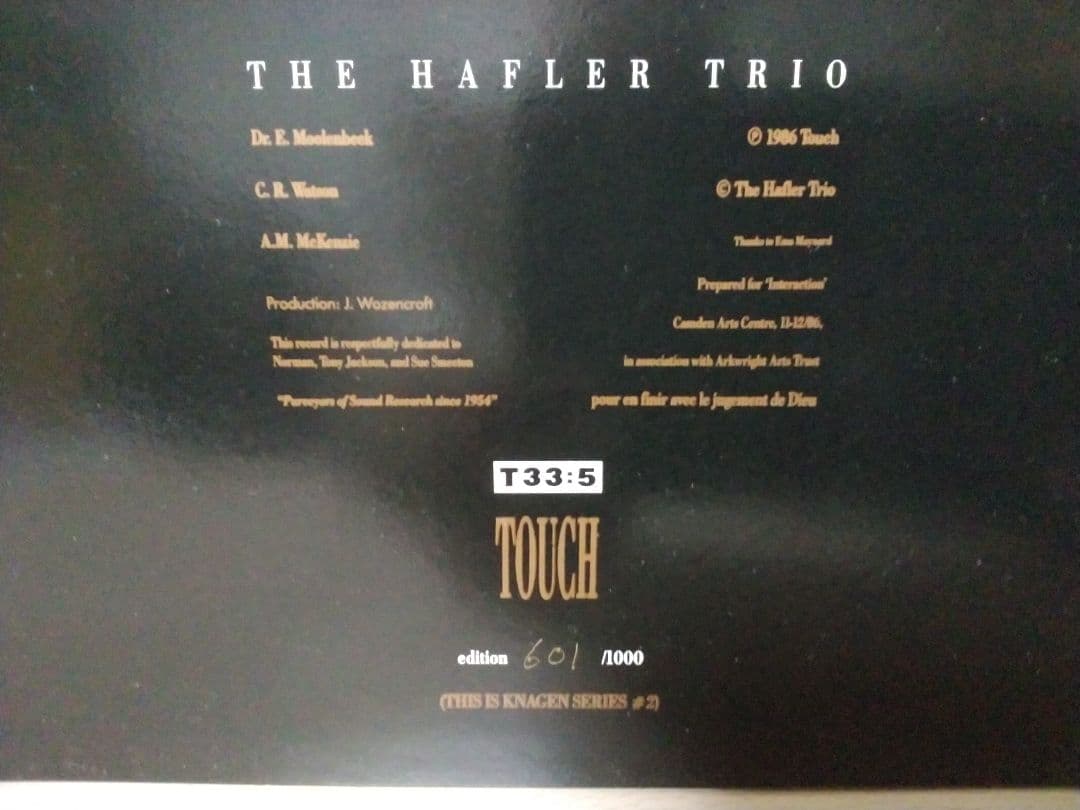 THE HAFLER TRIO ／ BRAIN SONG．限定1000！