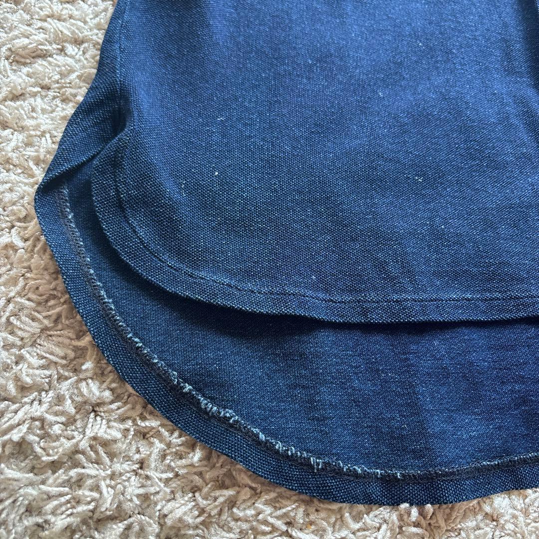 【新品・未使用】LACOSTE ラコステ スキッパーネックポロシャツ インディゴ
