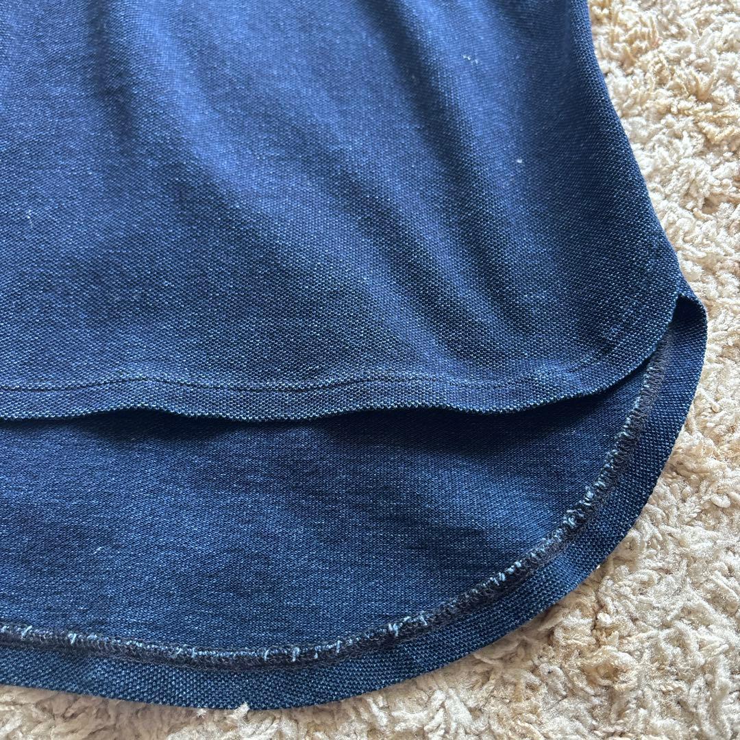 【新品・未使用】LACOSTE ラコステ スキッパーネックポロシャツ インディゴ