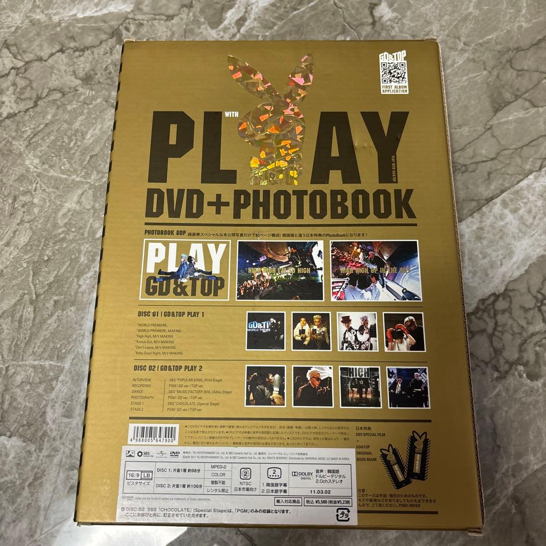 BIGBANG GD&TOP/PLAY DVD 2 枚組 +PHOTOBOOK