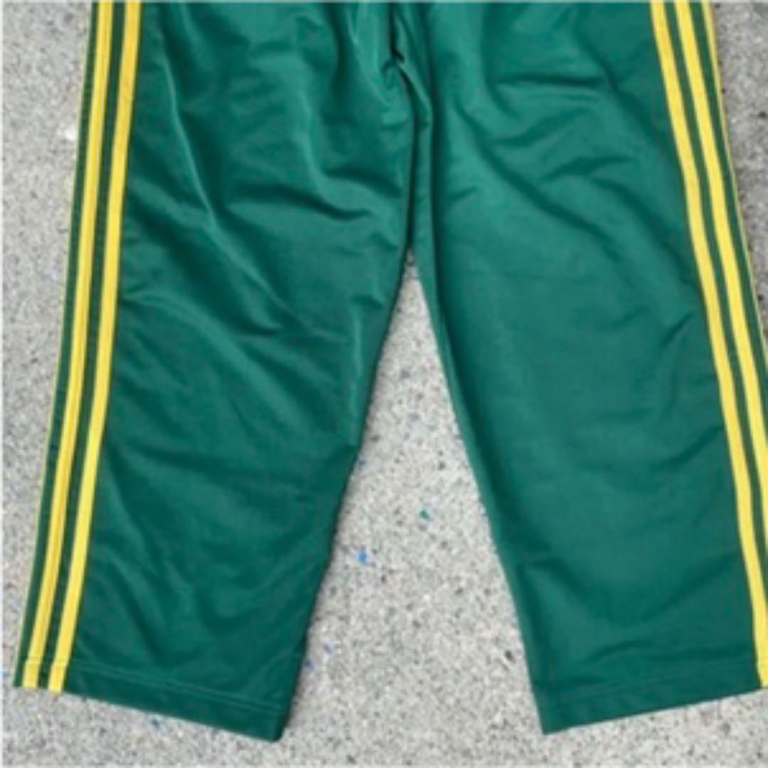 激レア 80’s vintage アディダス トラックパンツ　緑　黄色