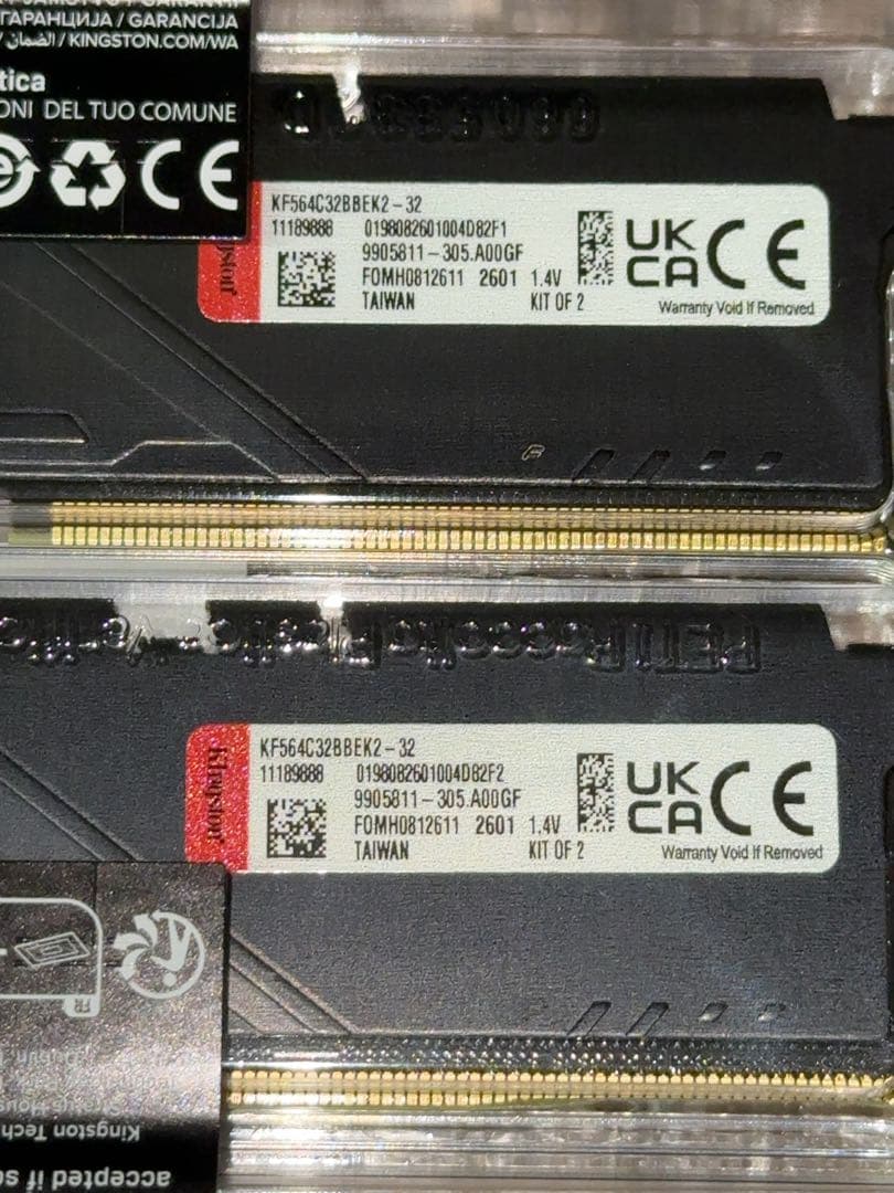 Kingston FURY DDR5 32GB (2x16GB)※未使用品