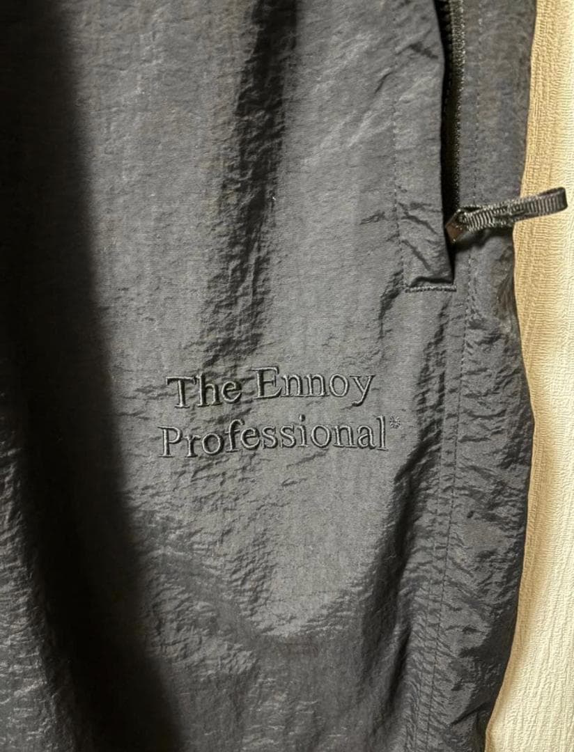 SS23　The Ennoy Professional ブラックナイロンパンツ