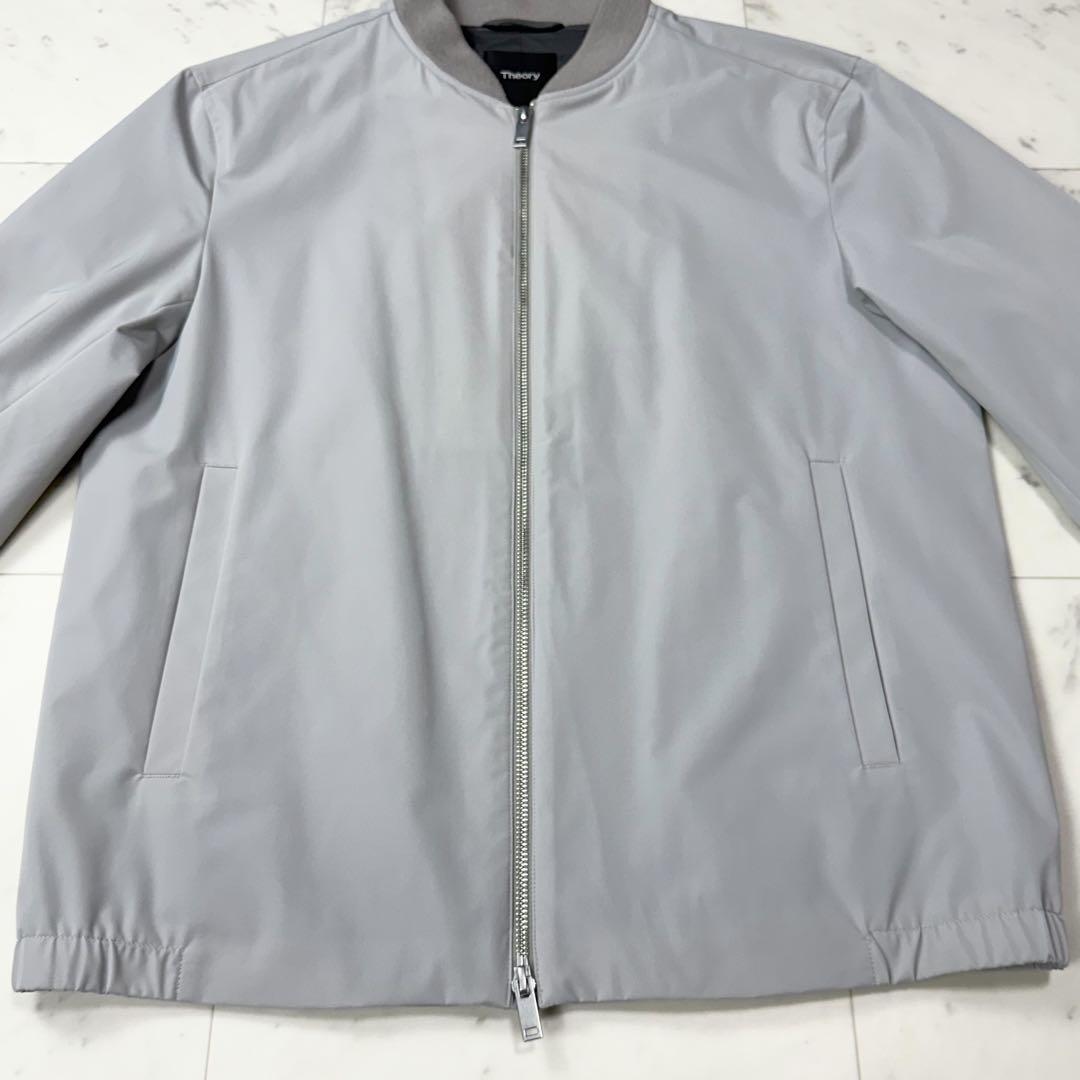 美品 セオリー Theory ボンバージャケット ブルゾン グレー Mサイズ