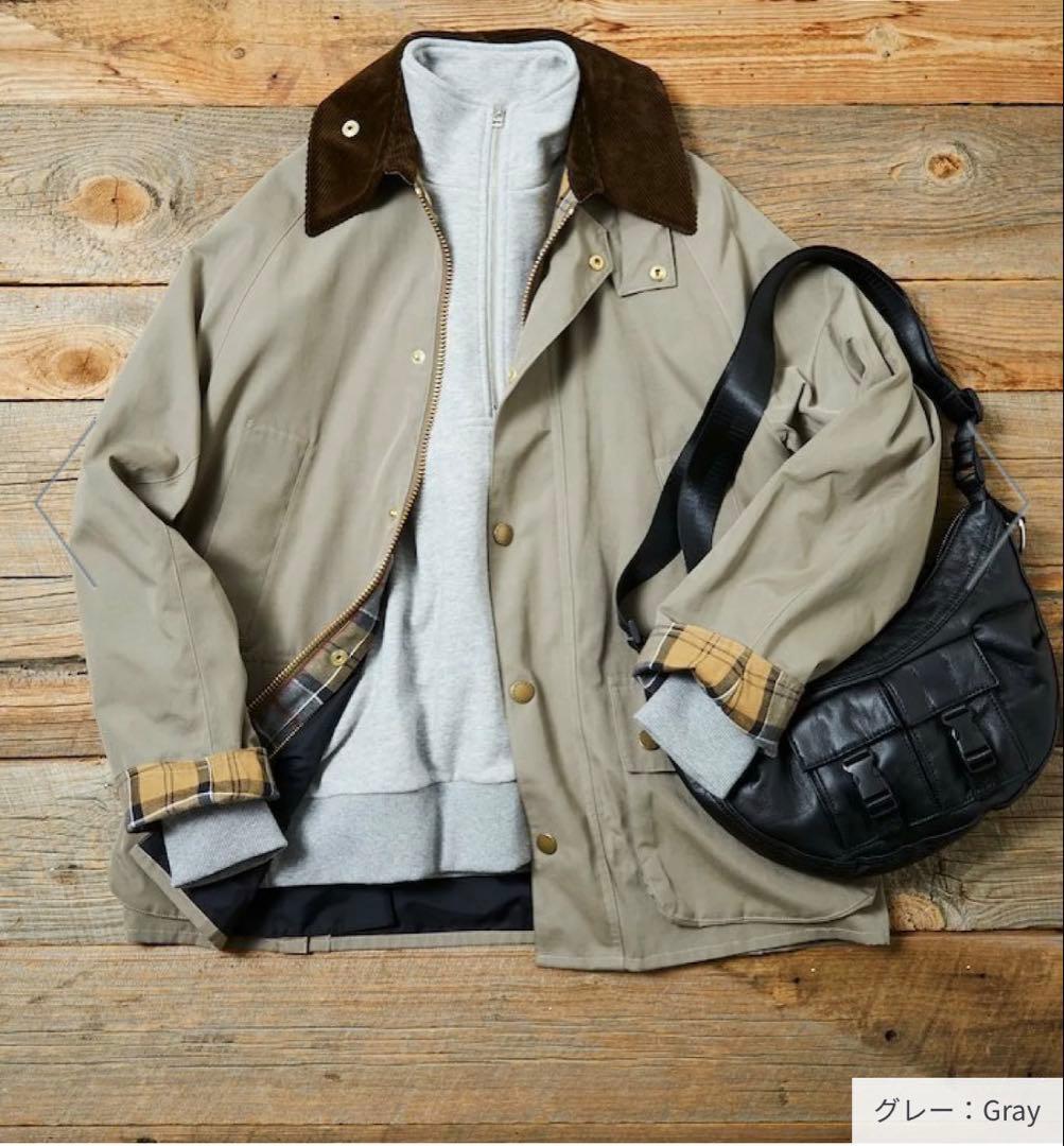 ジャケット・アウター Barbour BEDALE OS Sleeve Glay 42