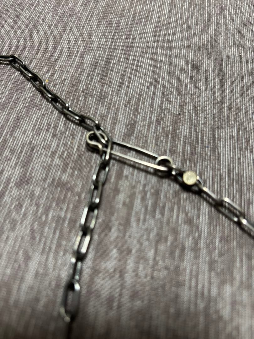 ジャムホームメイド メンズ　安全ピンネックレス