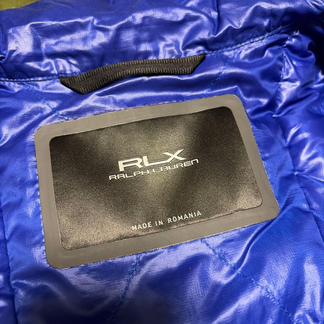 RLX ダウンベスト 青色 キルティング　ルーマニア製