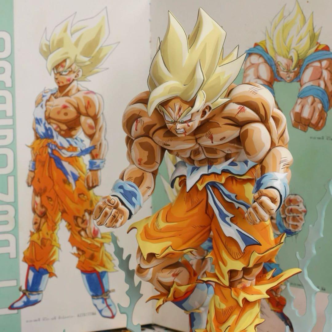 「すべての終わり」ドラゴンボール 超サイヤ人 孫悟空 リペイント 次元彩色