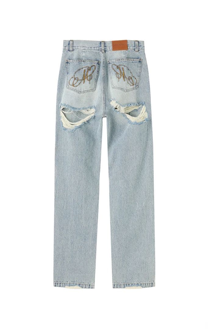 【 MIRROR9 】ダメージデニムパンツ 新品 未開封