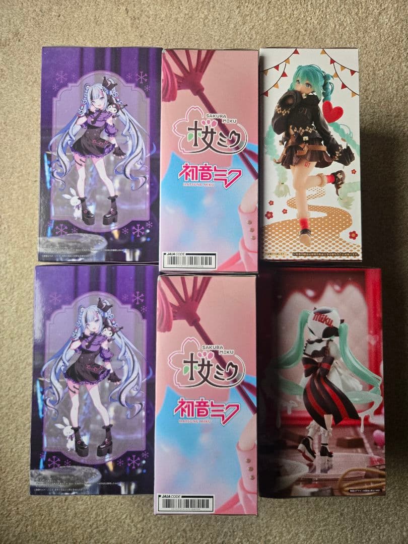 初音ミク 雪ミク×クロミ 桜ミク チロルミク フィギュア6体セット 新品未開封