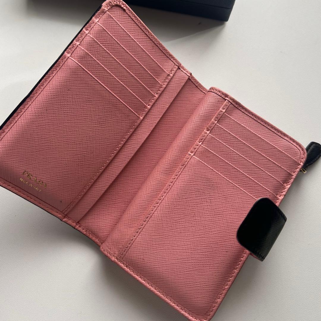 156 美品 PRADA プラダ 2つ折り財布