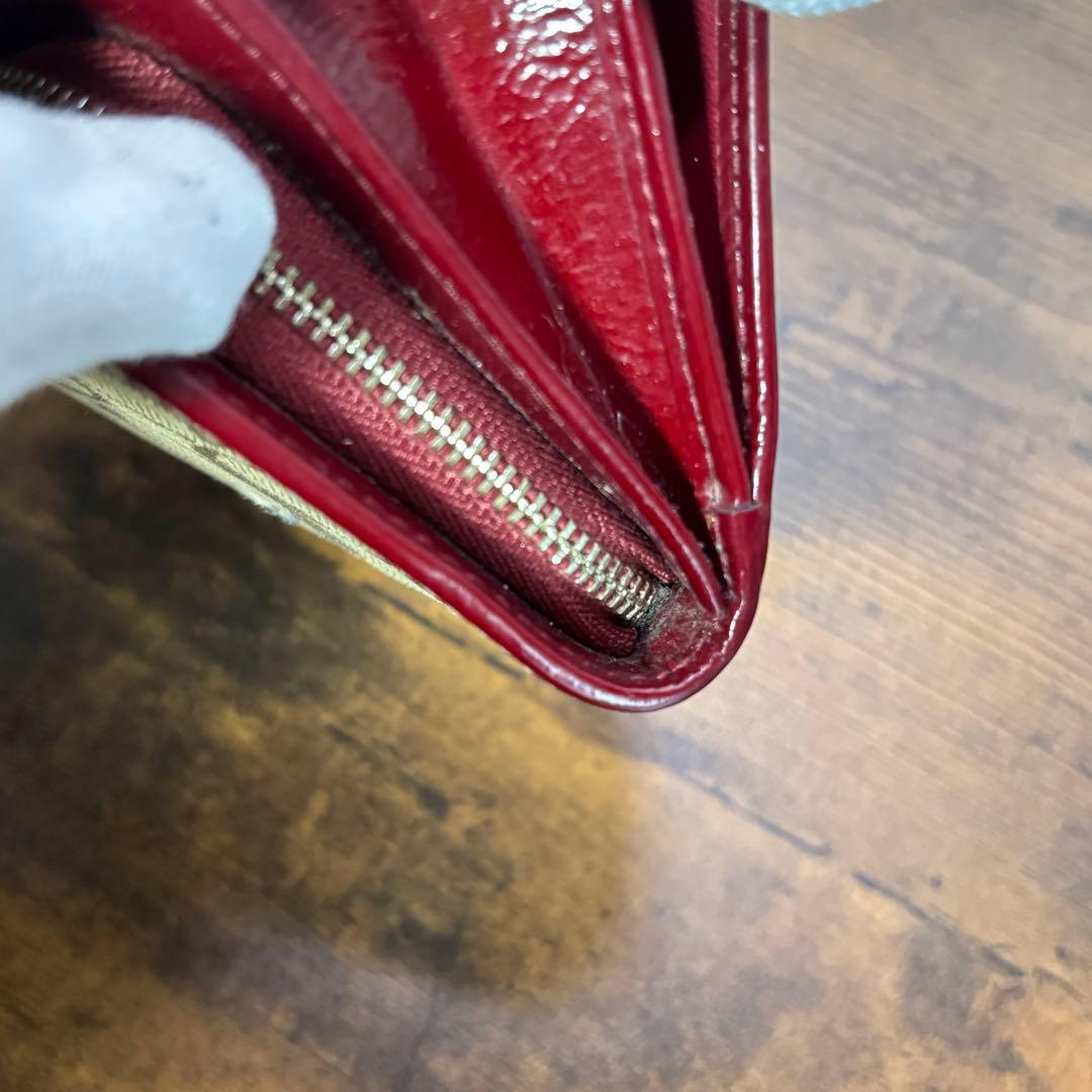 コーチ　coach 折り財布　シグネチャー　キャンバス　エナメル　札入れ