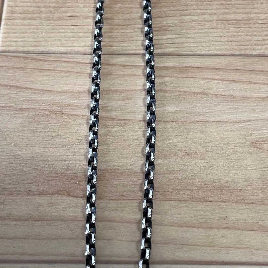 シルバー チェーン 925 あずき 4mm幅 インディアンジュエリー